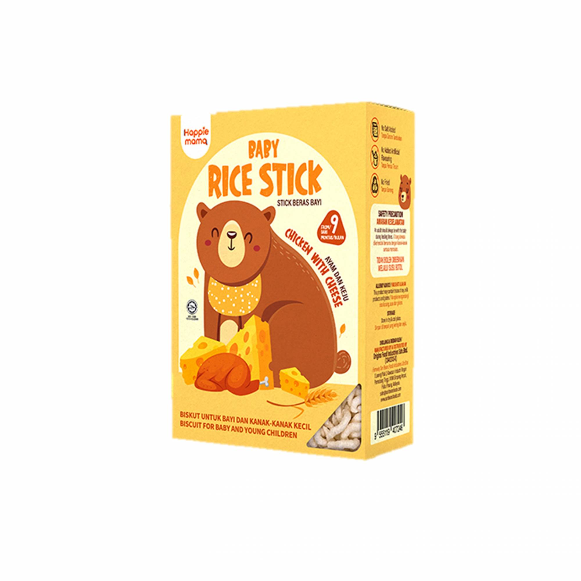 Happiemama Rice Snack - Chicken With Cheese