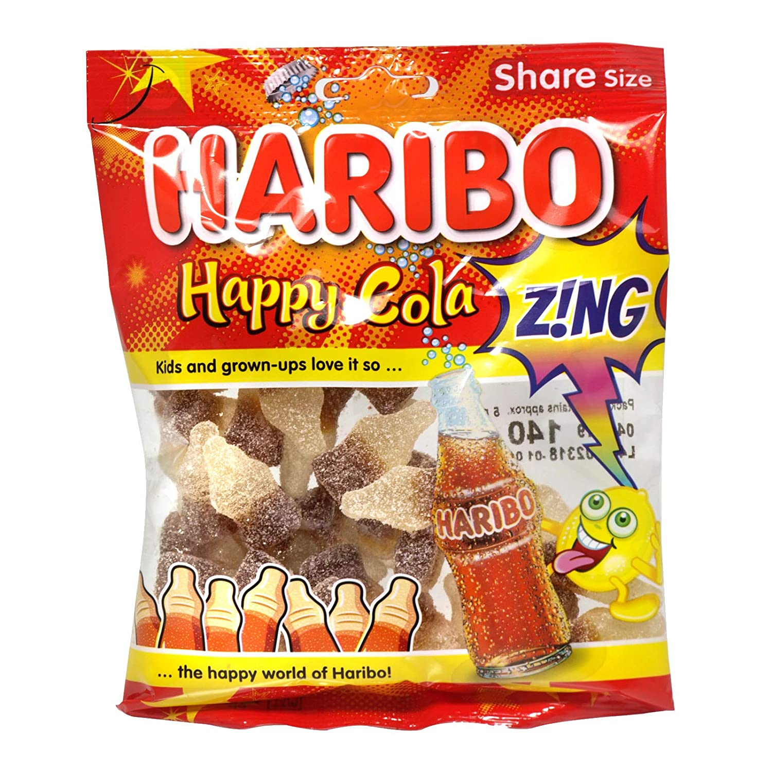 Haribo Happy Cola Zing, 160g Pouch