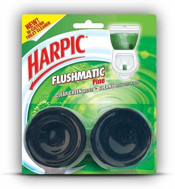 Harpic Flushmatic In-cistern Toilet Cleaner Twin Pack - 100g (Pine)