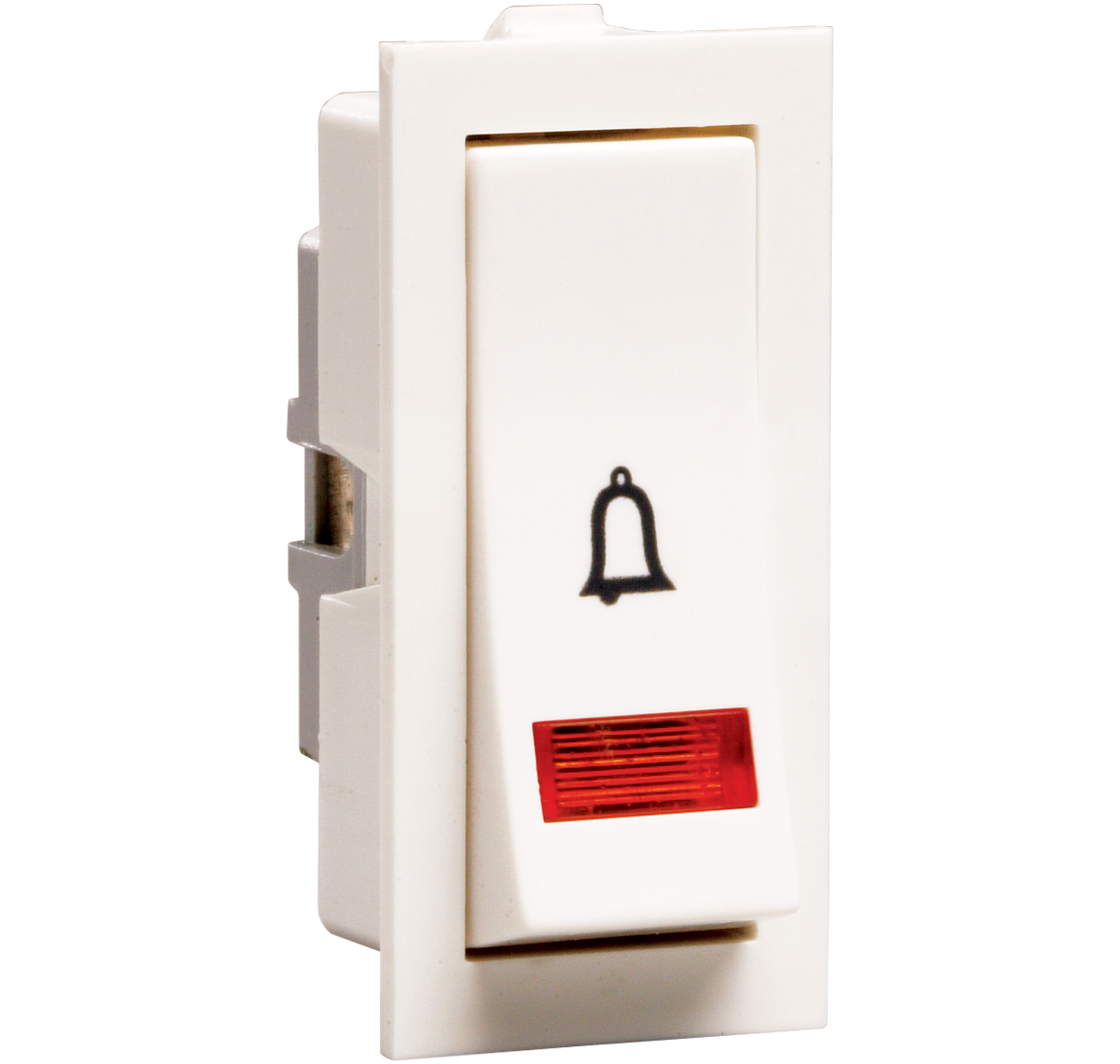Crabtree Thames Bell Push With Indicator 10A, ACTSBIW100