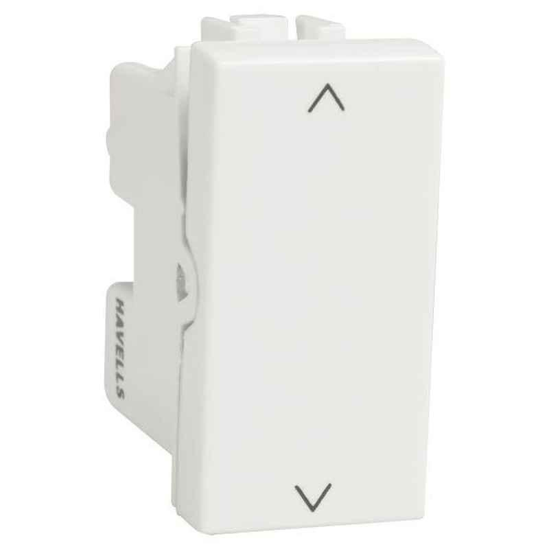 Havells Coral 16A Polycarbonate Pure White NDN Two Way Switch, AHCSXXW162