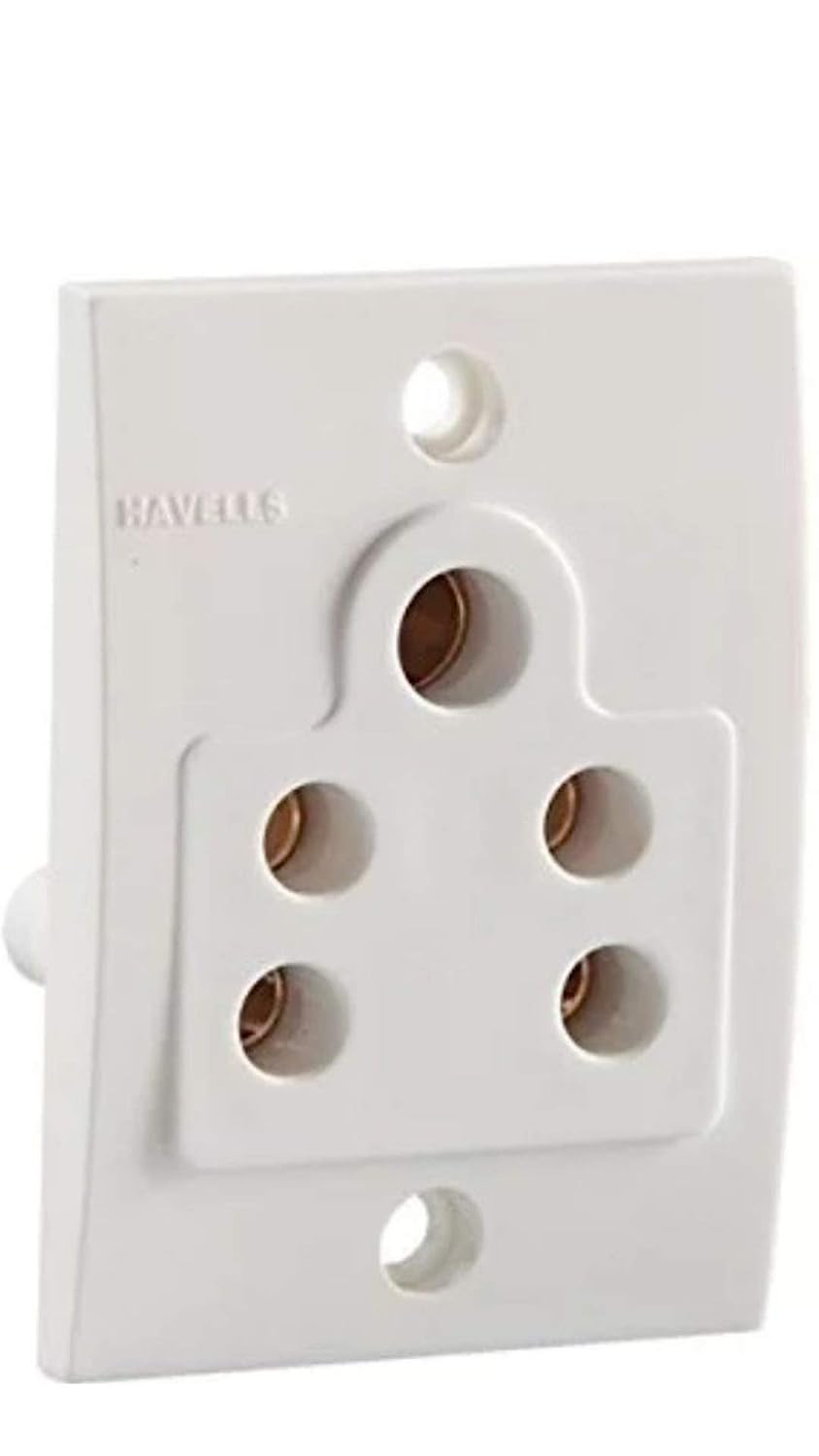 Havells Reo 6A 5 Pin Socket without Shutter