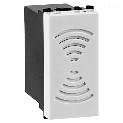 Havells Fabio Polycarbonate White Buzzer, Ahfbxxw000