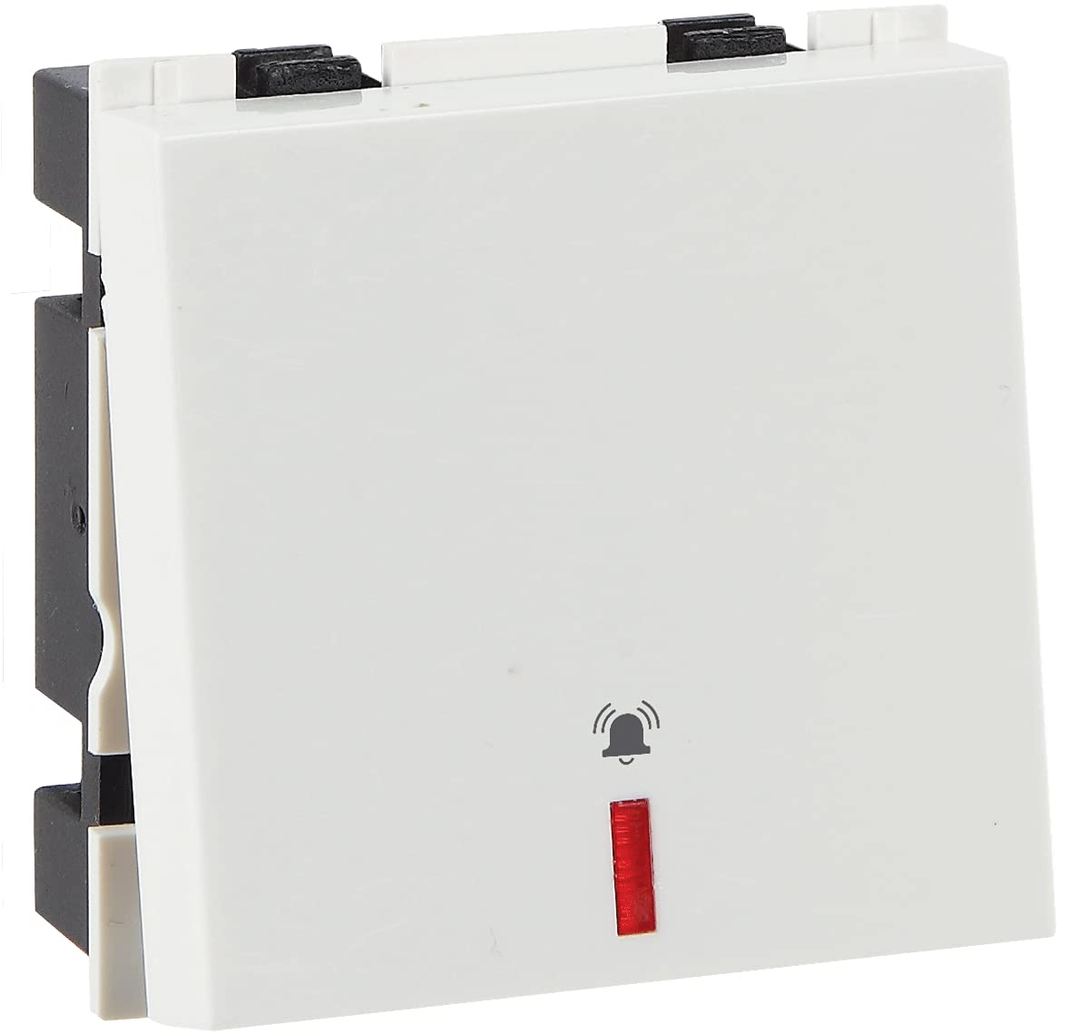 Havells 10A X Polycarbonate White Mega Bell Push Switch with Indicator, AHFMBIW101