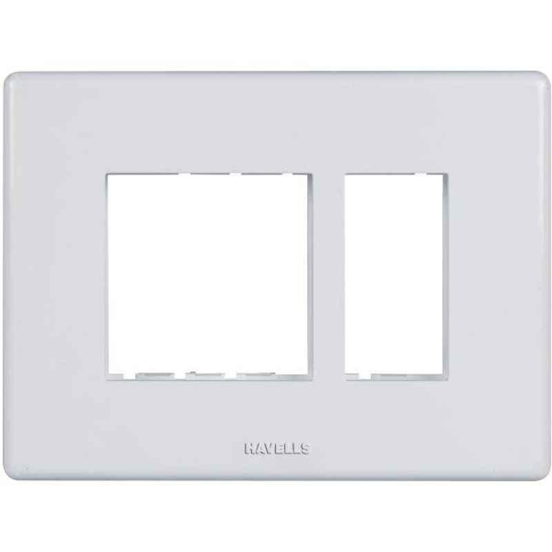 Havells Fabio Polycarbonate White 3 Module Front Plate, AHFPLCWV03
