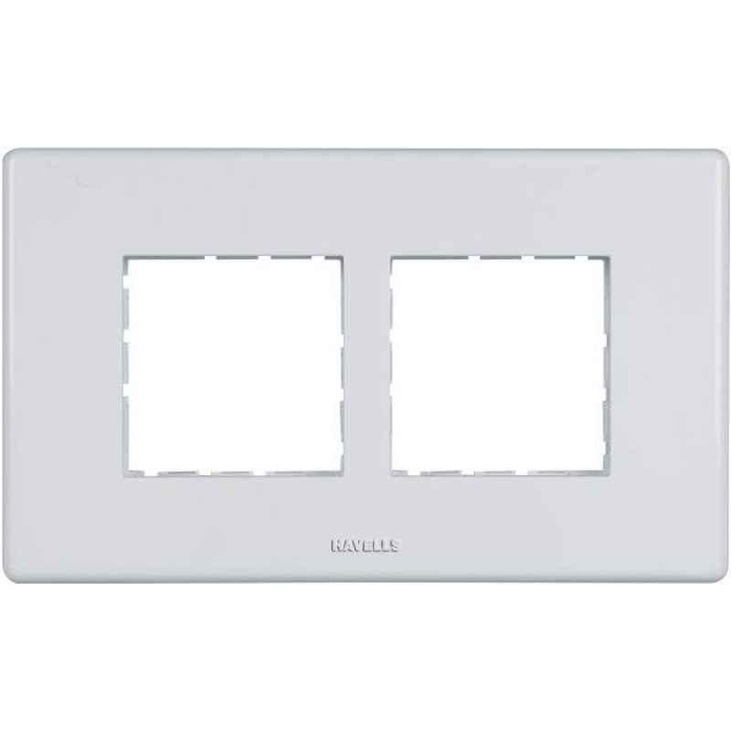 Havells Fabio Polycarbonate White 6 Module Front Plate, AHFPLCWV06