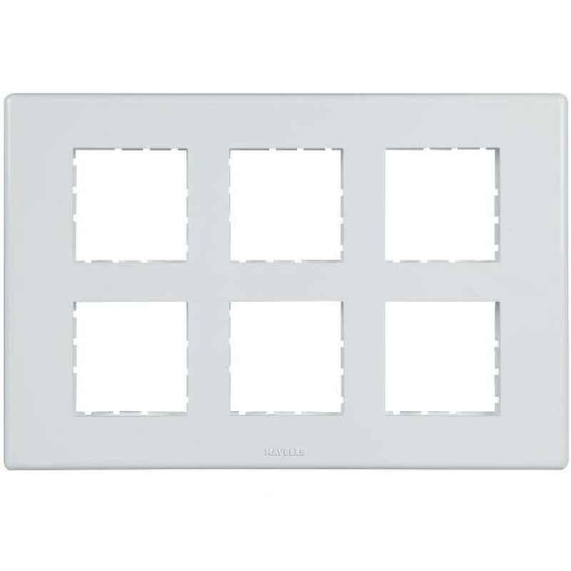 Havells Fabio Polycarbonate White 12 Module Front Plate, AHFPLCWV12