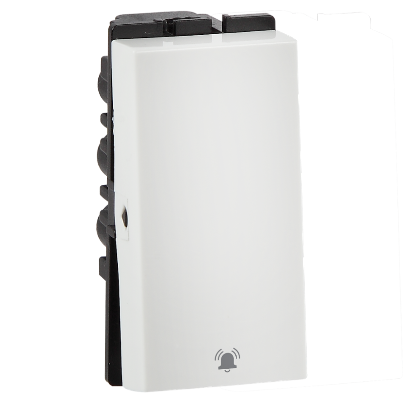 Havells 10A X Polycarbonate White Bell Push Switch, AHFSBXW101