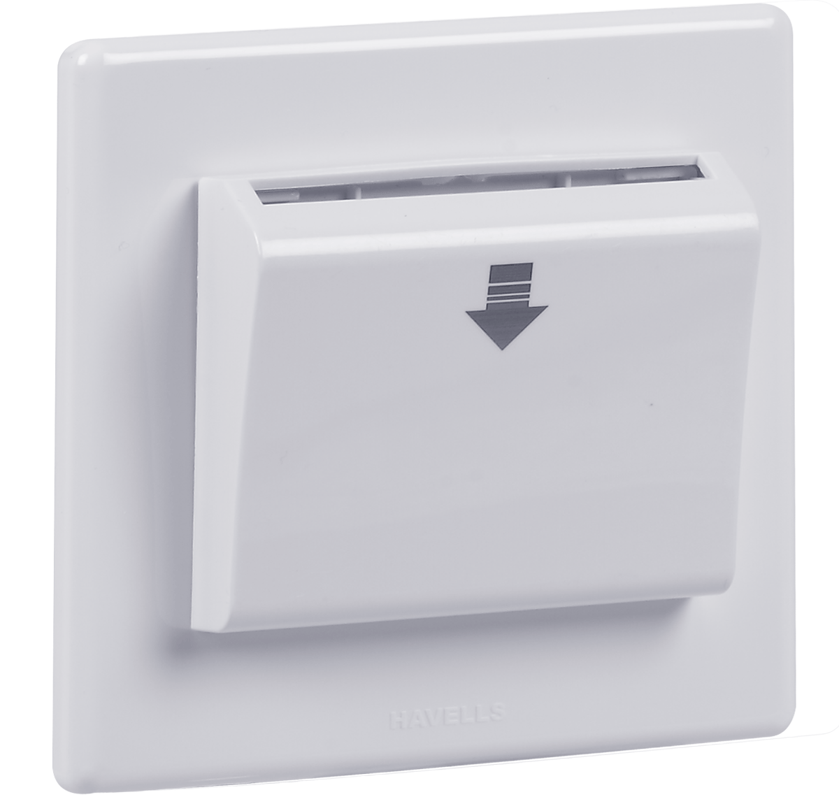 Havells 30A White Polycarbonate Key Tag with Electronic Time Delay, AHFSEIW000