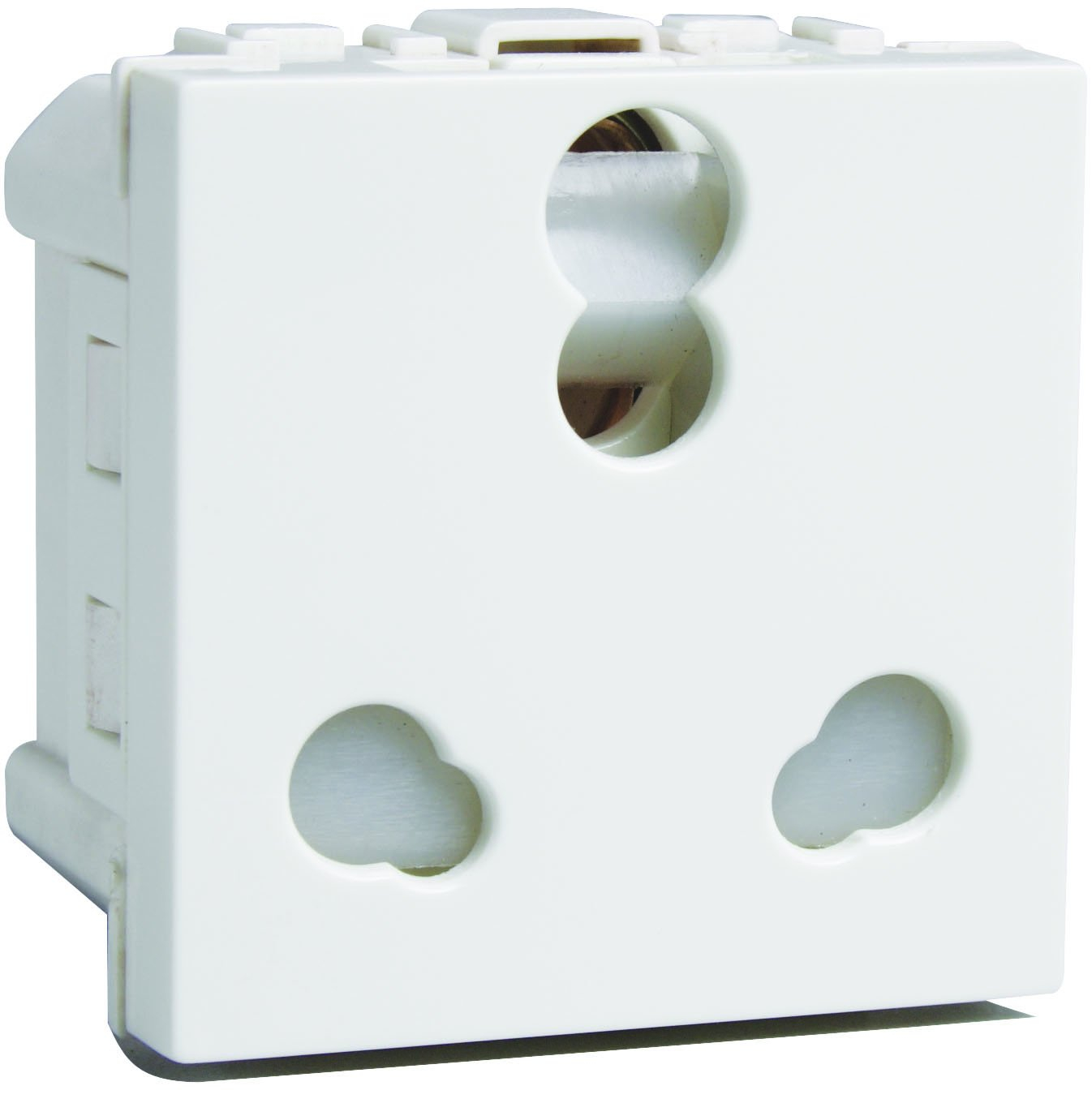 Havells Coral 10/25A 3 Pin Combined Shutter Socket, 1 (AHLKCXW251)