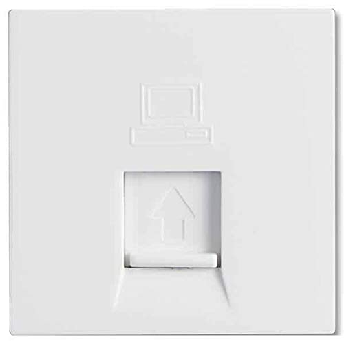 Havells Coral 2A Polycarbonate Pure White Rj45 Krone Jack with Cat 6, Ahlkmww451