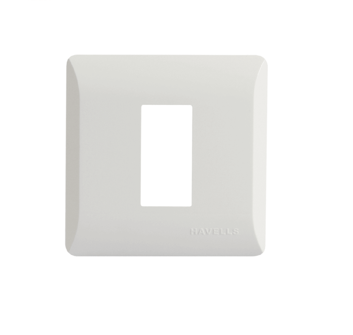 Havells Coral Polycarbonate Pure White 1 Module Cover Plate, AHLPLCWV01