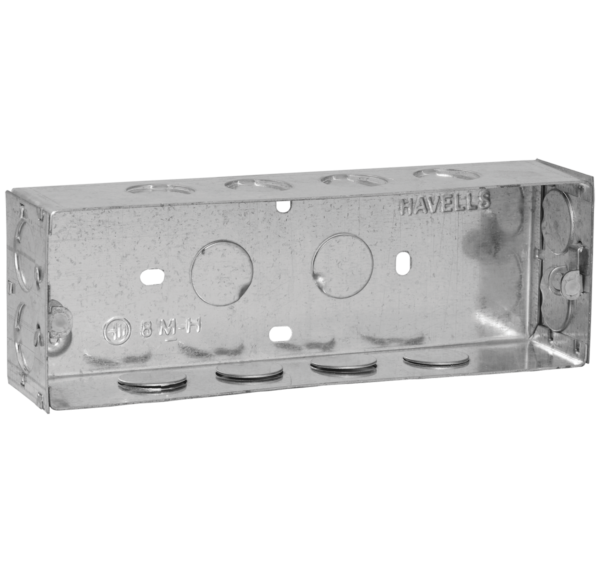 Havells 8M (H) Flush Metal GI Box Havells AHZXMIIH08