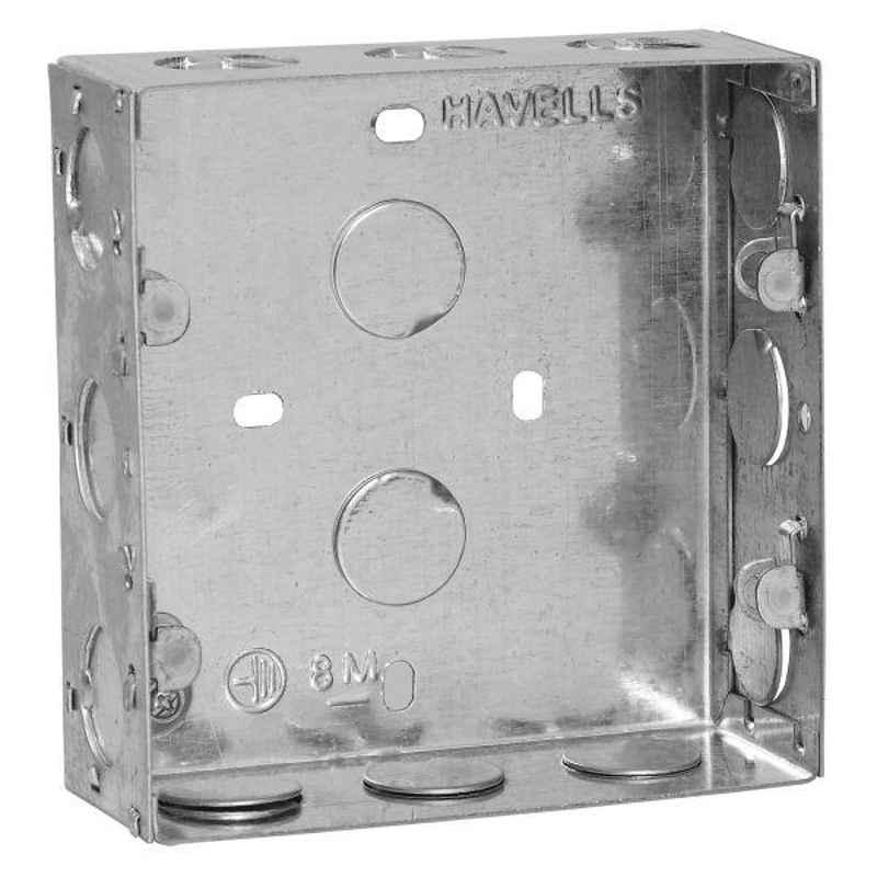 Havells 8M Flush Metal GI Box Havells AHZXMIIX08