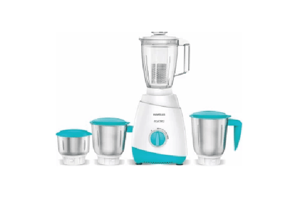 Havells G0Fmgazb070 700 W, 3 Jars White/light Blue Mixer Grinder