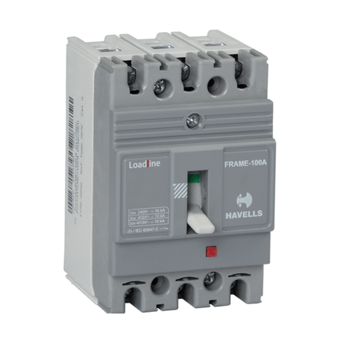 Havells 25kA 32A 415V Triple Pole GH FT-FM MCCB, IHLGHT0032