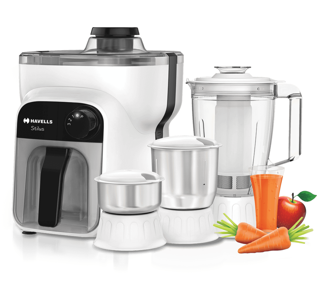 Havells Ghfjmbvk050 - Stilus 4 Jar 500w Juicer Mixer Grinder