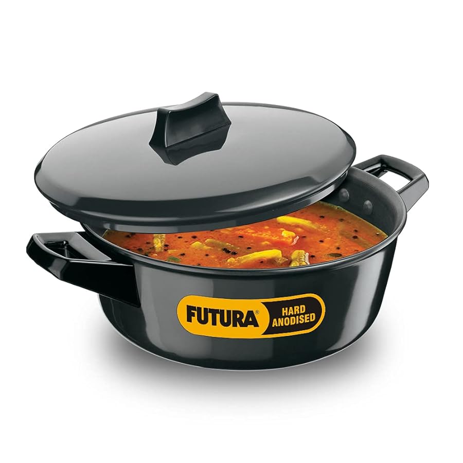 Hawkins IACB30 - 3 Litre Futura Hard Anodised Saucepan with HA Lid