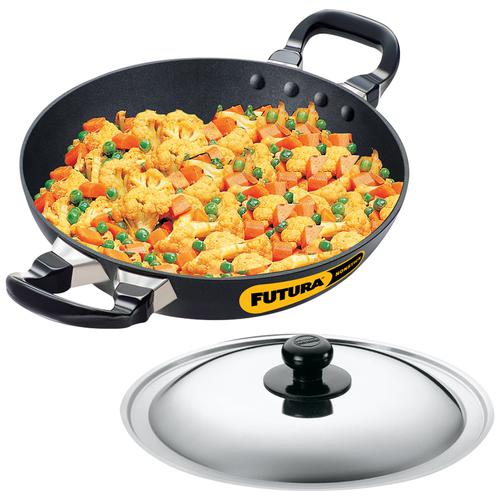 Hawkins NK15S - Futura Hard Anodised Non-Stick Deep Fry Pan/Kadhai
