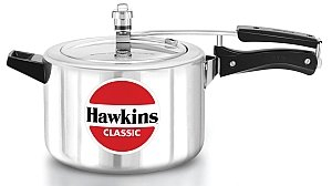 Hawkins CL50 Silver Aluminum Classic Pressure Cooker 5 Litre