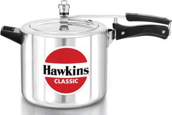 Hawkins CL65 Silver Aluminum Classic Pressure Cooker 6.5 Litre