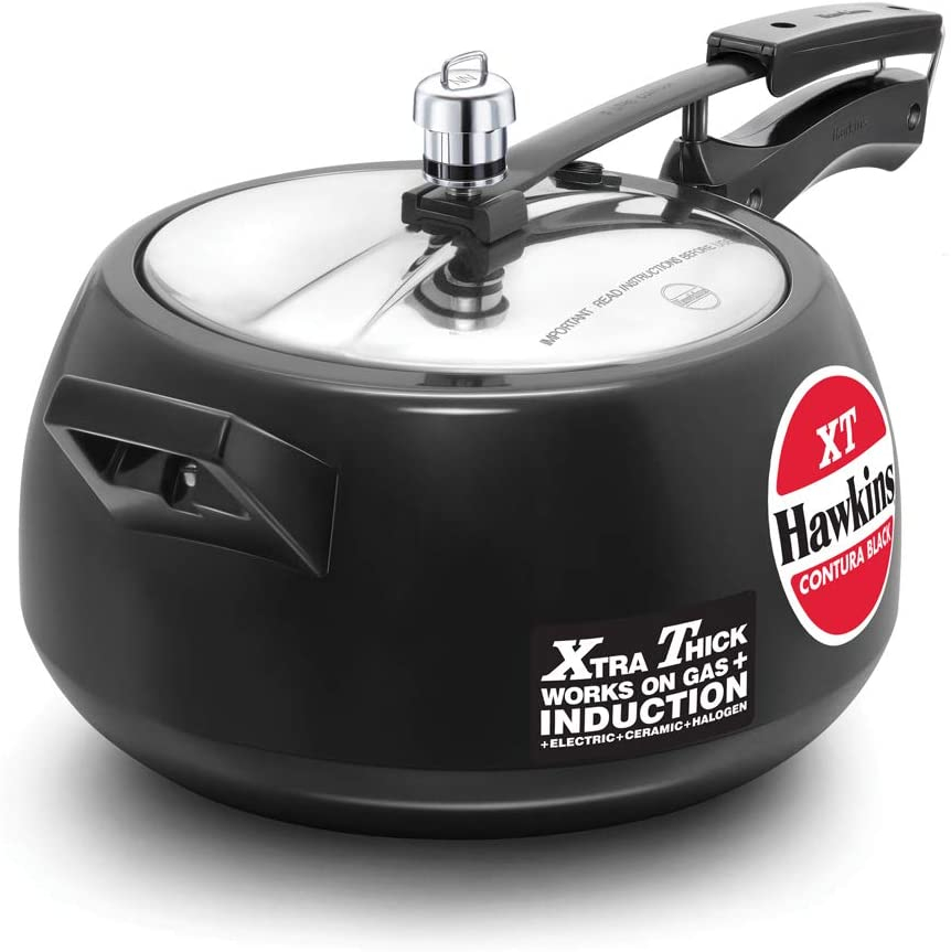 Hawkins Cxt50 Contura Black Pressure Cooker 5 Litre
