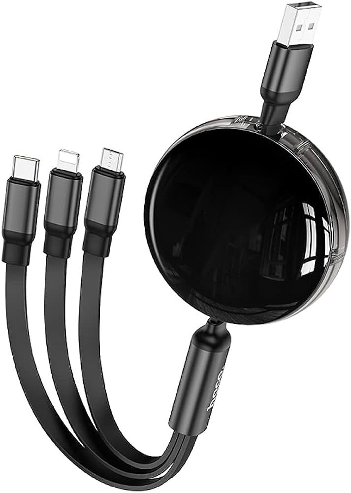 Hoco X78 Easy Pull Storage 3-In-1 Charging Cable