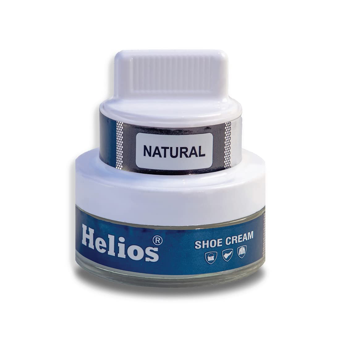 Helios Shoe Cream for Leather (Glass Jar) - 60 gm-Natural