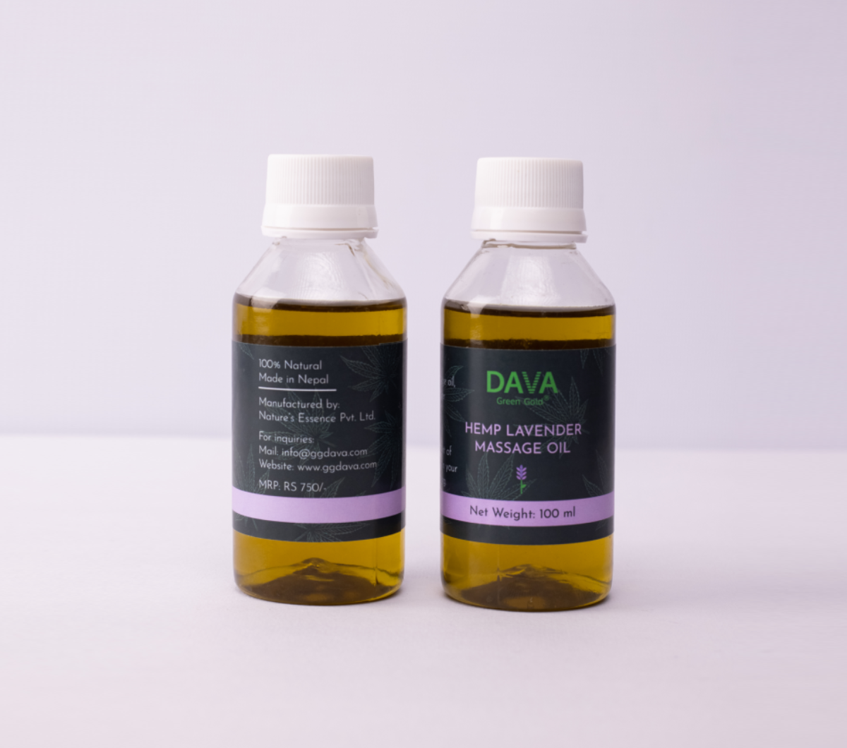 Dava - Hemp Lavender Massage Oil