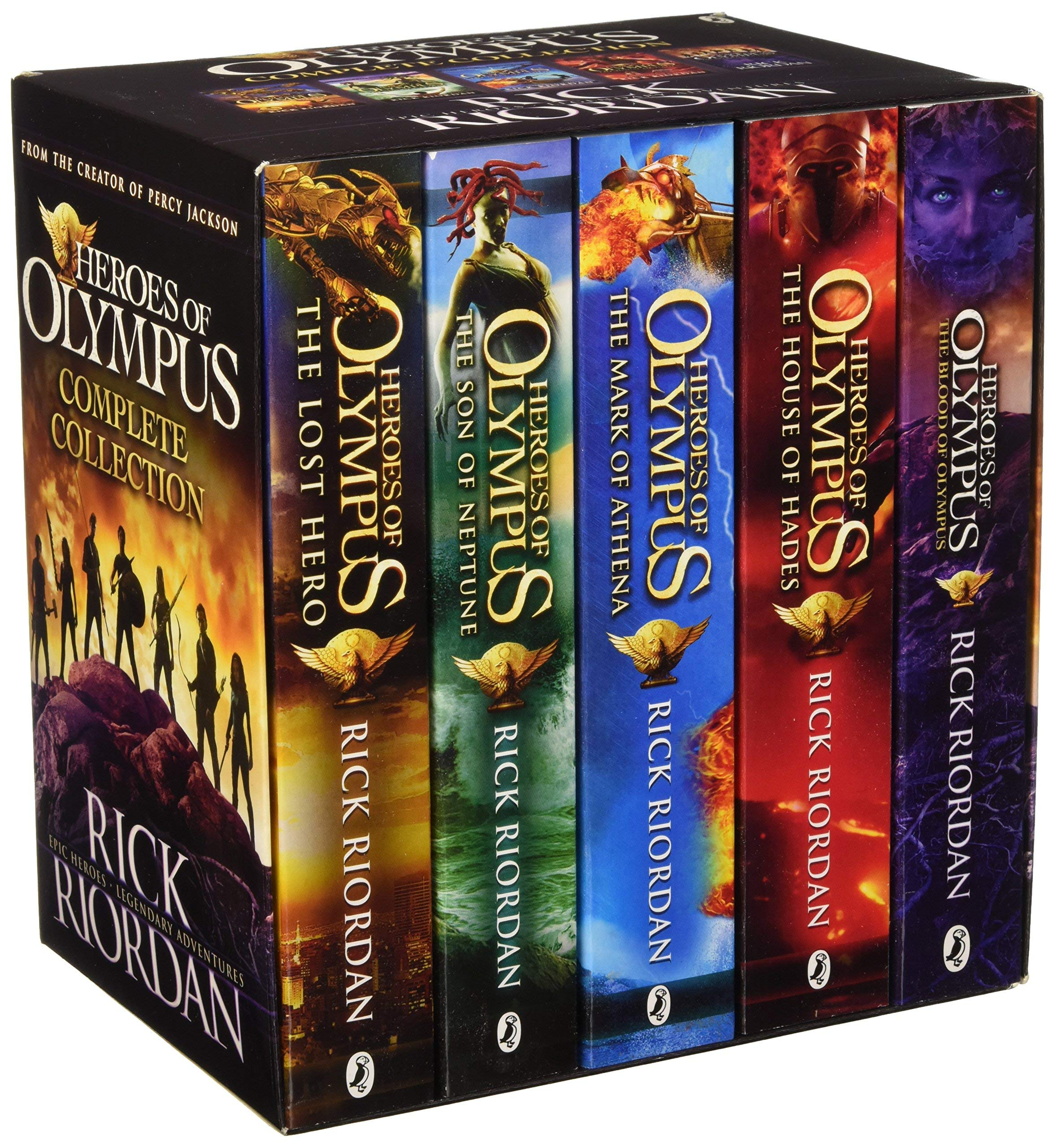 Heroes of Olympus Box (The Heroes of Olympus #1-5) by Rick Riordan (Goodreads Author)