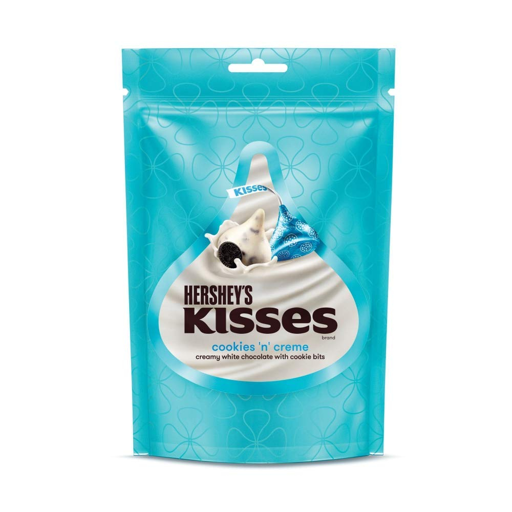 Hershey's Kisses Cookies N Creme Pouch, 100 g