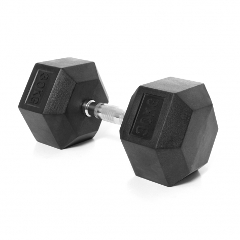 Hex Dumbbell 30 kg 1 Piece only Rubber Hex Dumbbells Good Quality