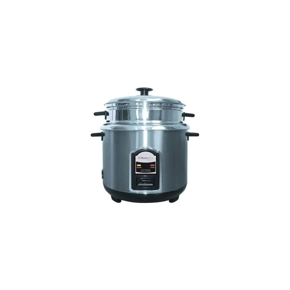 Home Glory Steel Body Shine Rice Cooker 1.5 LTR - HG-RC105 SS