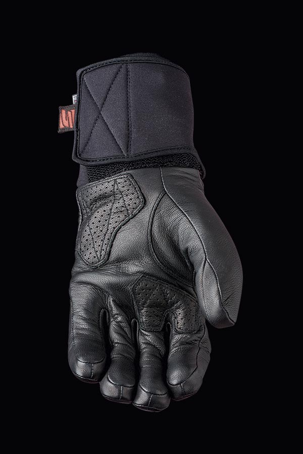 FIVE HG4 WP Black Heated & Weatherproof Leather Winter Gloves for Motorcycle/Scooter
