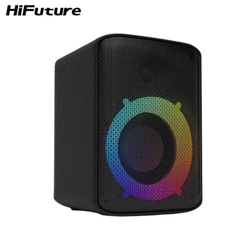 HiFuture Event Portable Speaker 50W Woofer+30W Tweeter Portable Speaker| RGB Light| Powerbank in outdoor| Bass Boost function