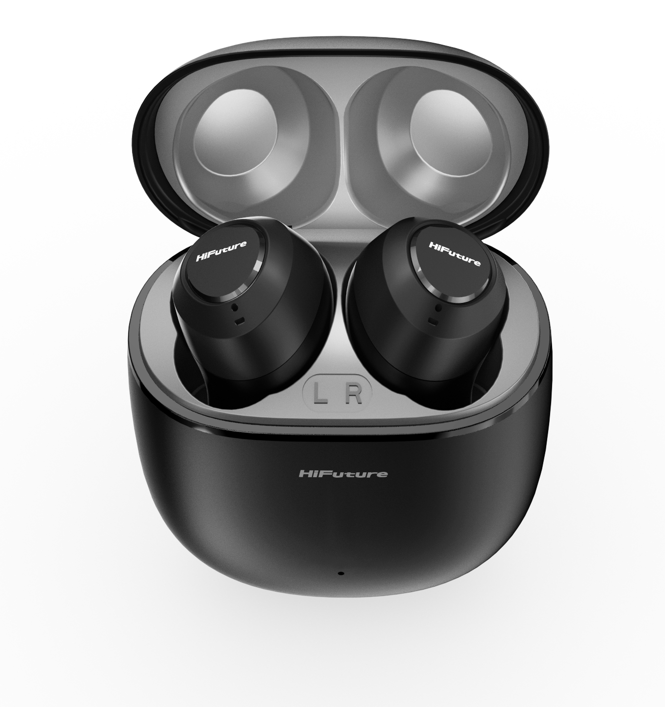 Hifuture OlymBuds3 Earbuds - 25 Hours Playtime | Powerful Bass | Wireless Version 5.3-Black