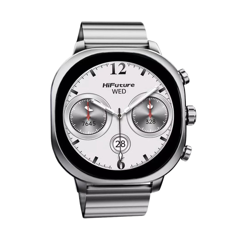 Hifutre Smartwatch AIX - 1.43 Inch Amoled Display |1 ATM Water Resistant |10 Days Battery Life - Silver