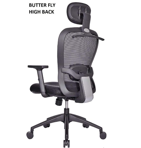 Tulip High Back CTS Chair-Black (TP BUTTERFLY)