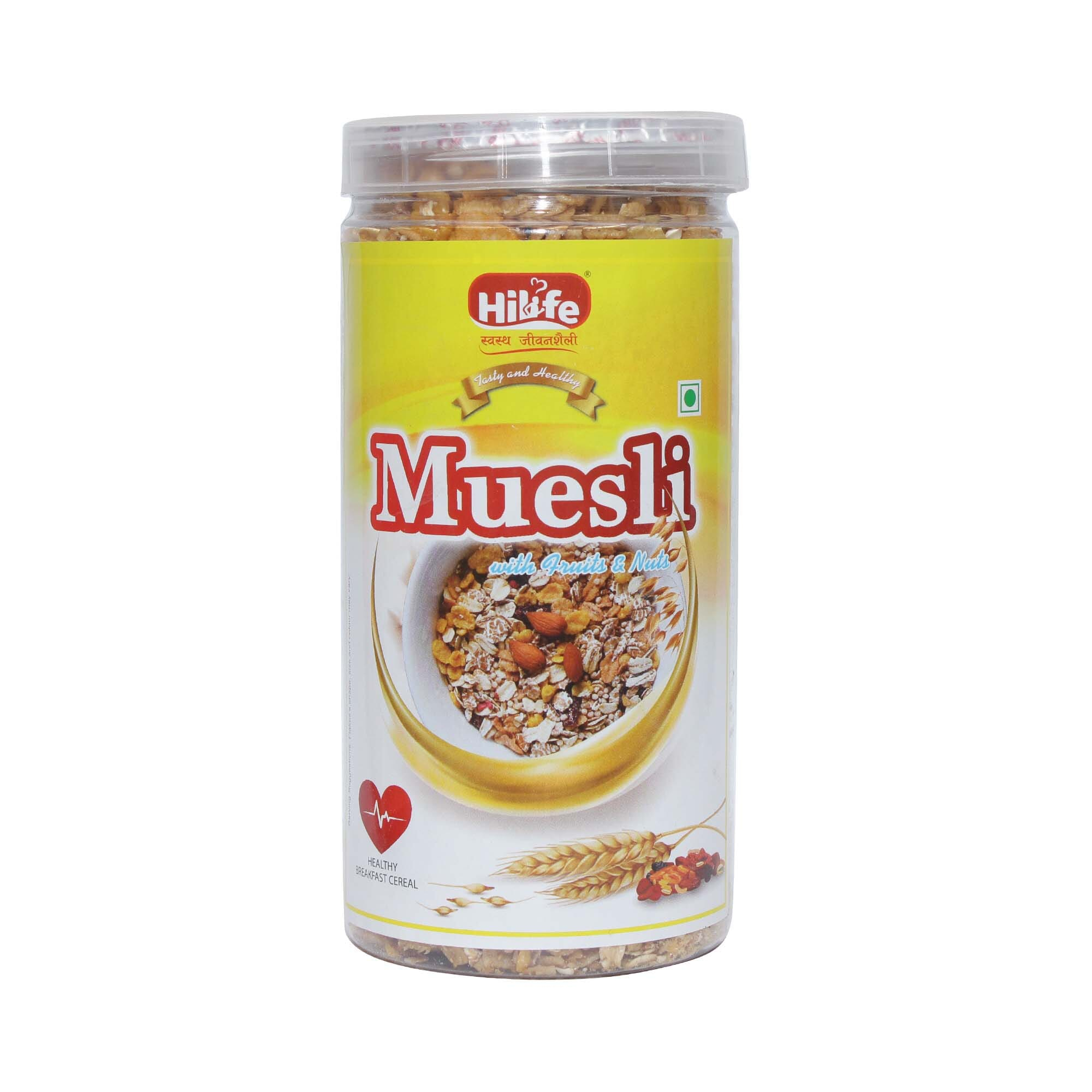 Hilife Muesli Fruit & Nuts 300gm Jar