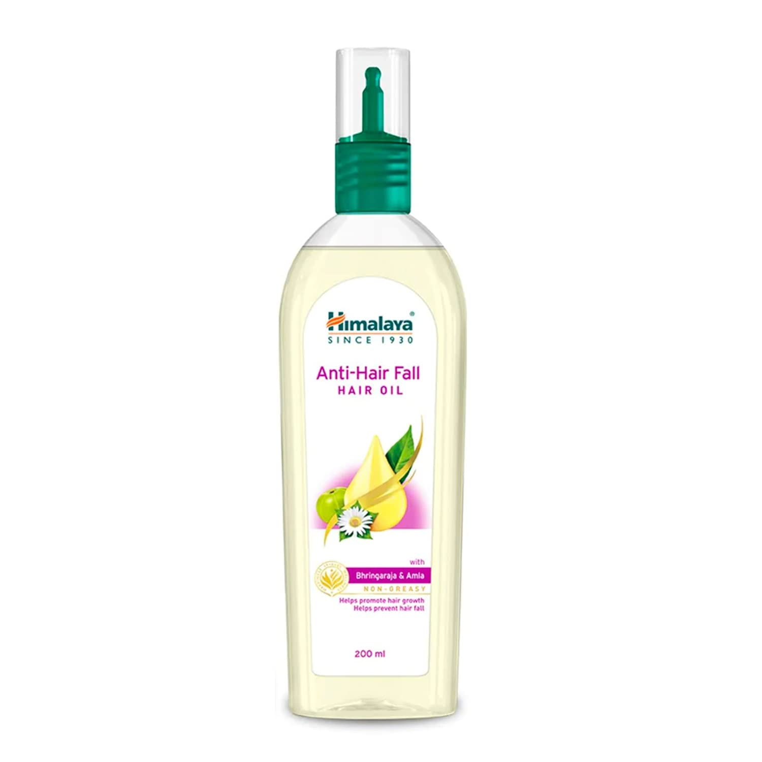 Himalaya Anti-Hair Fall Hair Oil | Non Sticky Hair Oil | Promotes Hair Growth | Prevents Hair Fall | Made with Bhringraja & Amla | For Women & Men | 200ml