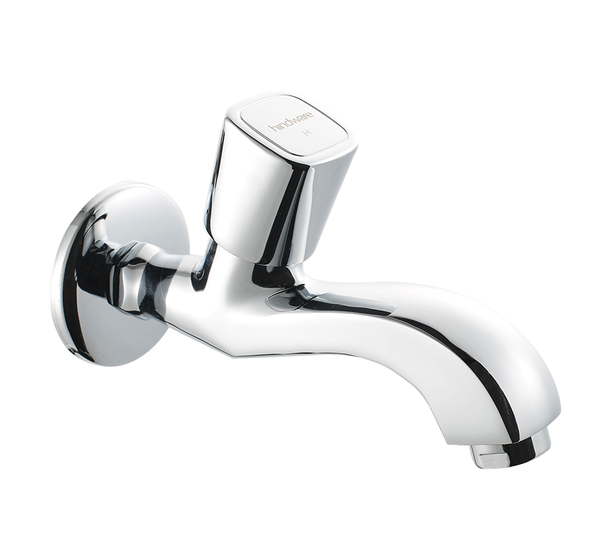 Hindware F740011 - Dove Bib Cock Long Boby With Wall Flange
