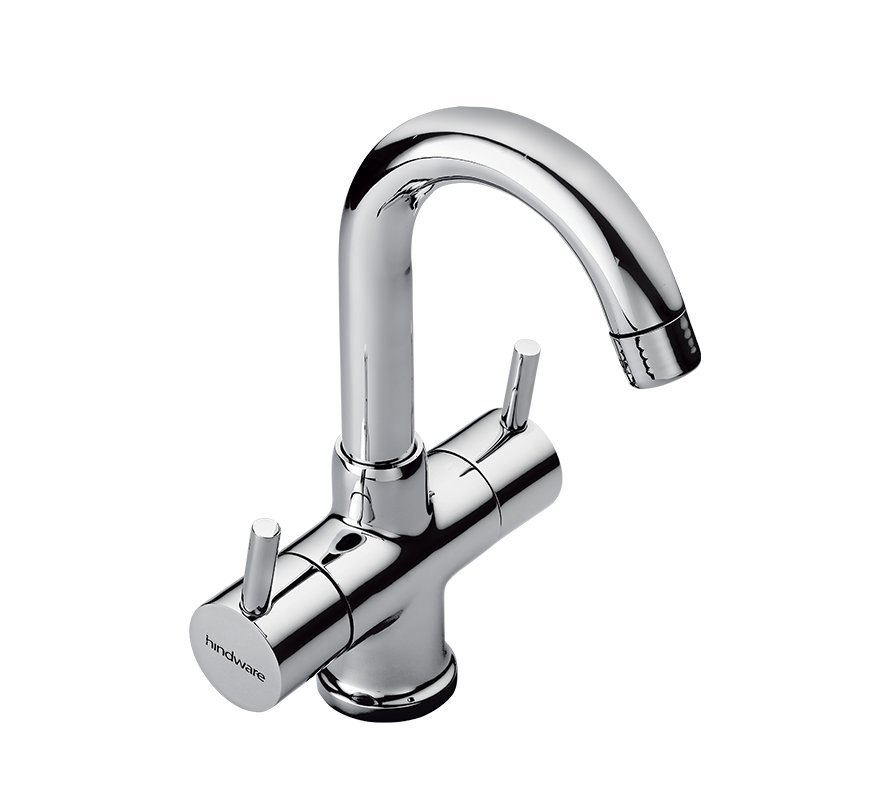 Hindware F280009 - Flora Centre Hole Basin Mixer W/O Popup Waste System