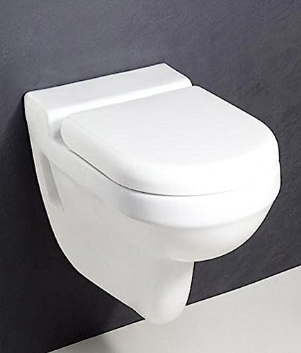 Hindware Crystal Ceramic Wall Mounted Closet with Seat Cover