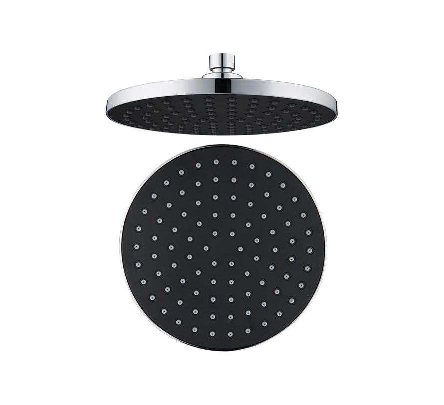 Hindware f160124 - Single Flow Overhead 200 mm Shower – Black