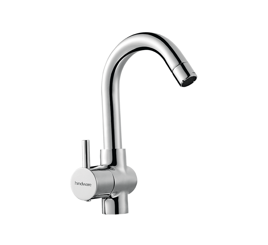 Hindware F280012 - Flora Swan Neck Tap (Left Hand Operating Knob)
