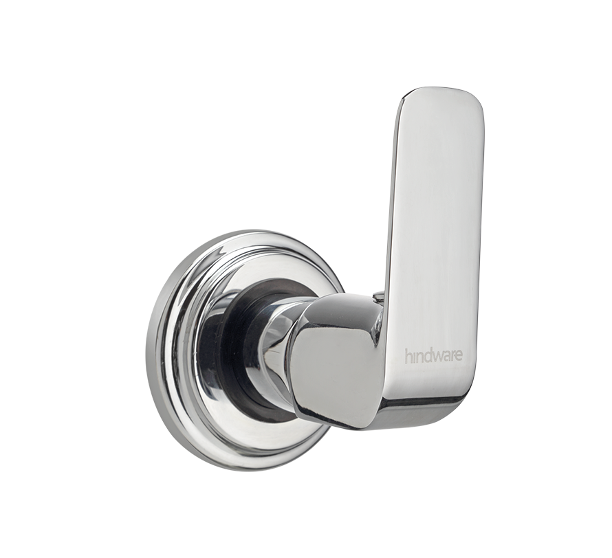 Hindware F400027 Fluid Exposed Part Kit For Concealed Stop Cock (with Sleeve, Handle & Flange)