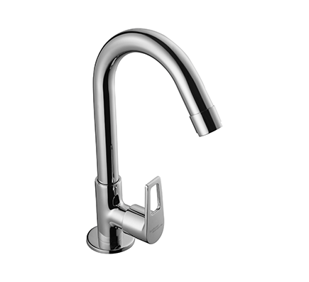 Hindware F570024 - Aspiro Sink Cock With Normal Swivel Spout-Table Mounted