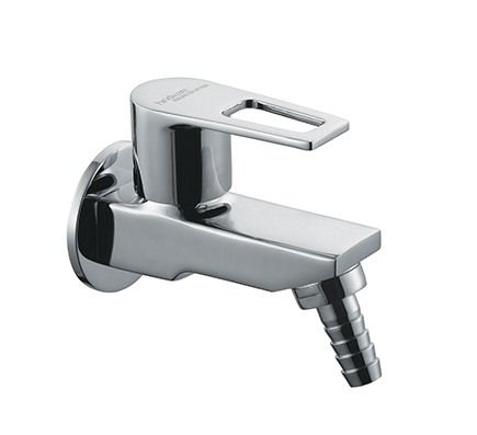 Hindware F570040 - Aspiro Bib Cock With Nozzle With Wall Flange (Garden Tap)