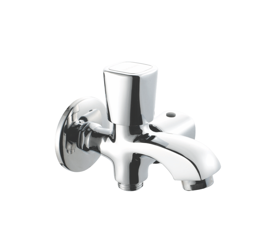 Hindware F740004 - Bib Cock- 2 way with Wall Flange