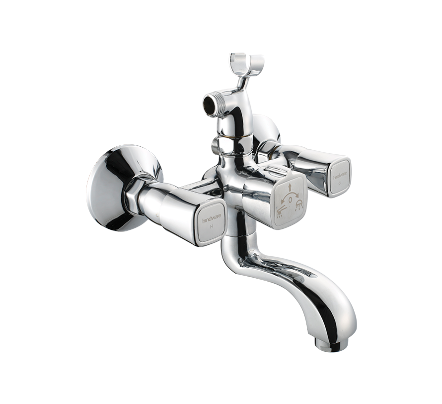 Hindware F740018 - Dove Wall Mixer With Crutch